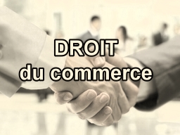 droit commerce